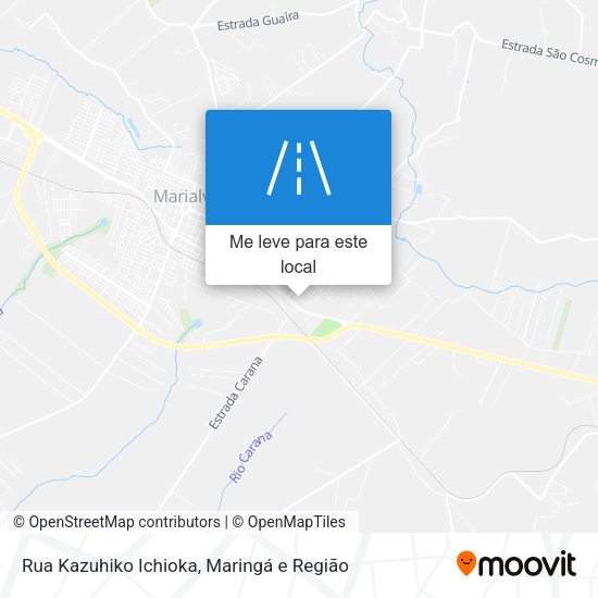Rua Kazuhiko Ichioka mapa