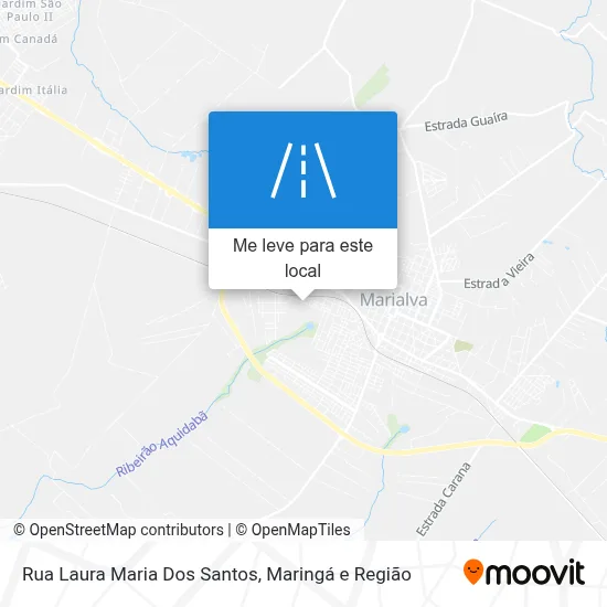 Rua Laura Maria Dos Santos mapa