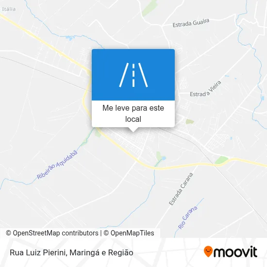 Rua Luiz Pierini mapa