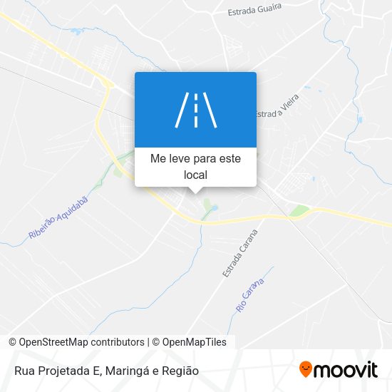 Rua Projetada E mapa
