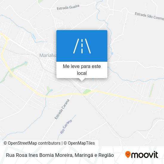 Rua Rosa Ines Bornia Moreira mapa