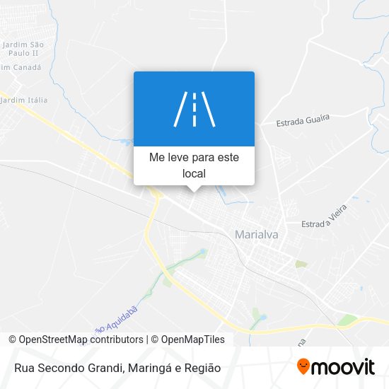 Rua Secondo Grandi mapa