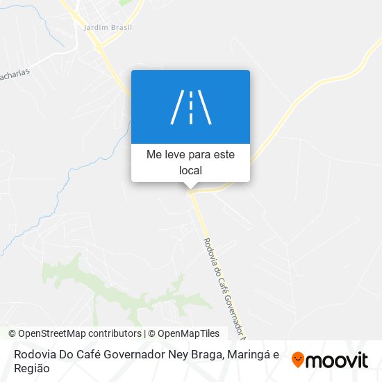 Rodovia Do Café Governador Ney Braga mapa