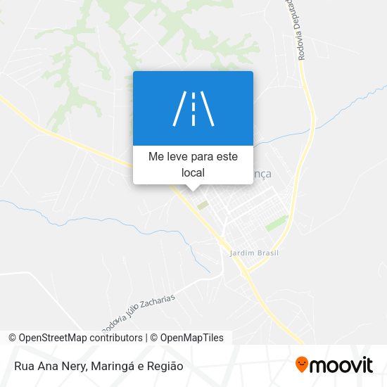 Rua Ana Nery mapa