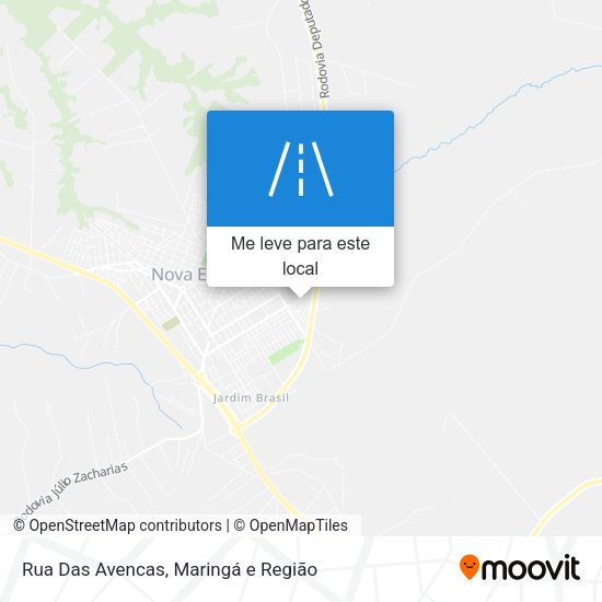 Rua Das Avencas mapa