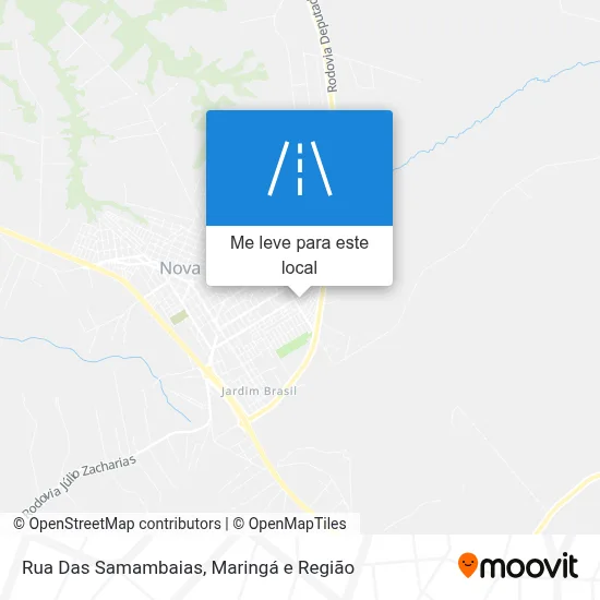 Rua Das Samambaias mapa