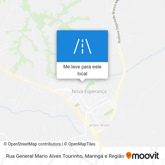 Rua General Mario Alves Tourinho mapa