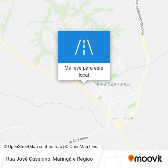 Rua José Cassiano mapa