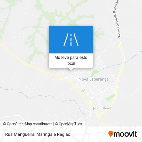 Rua Mangueira mapa