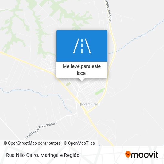 Rua Nilo Cairo mapa