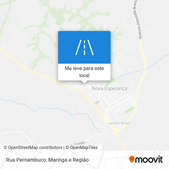 Rua Pernambuco mapa