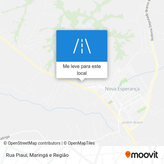 Rua Piauí mapa