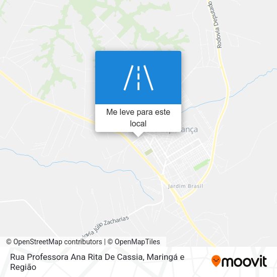 Rua Professora Ana Rita De Cassia mapa