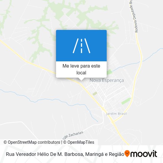 Rua Vereador Hélio De M. Barbosa mapa