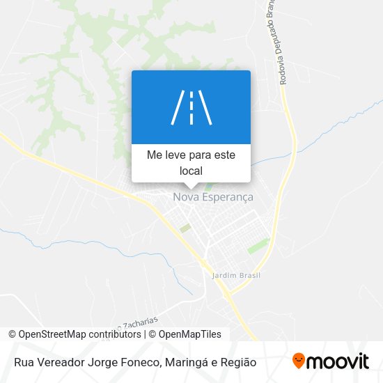 Rua Vereador Jorge Foneco mapa