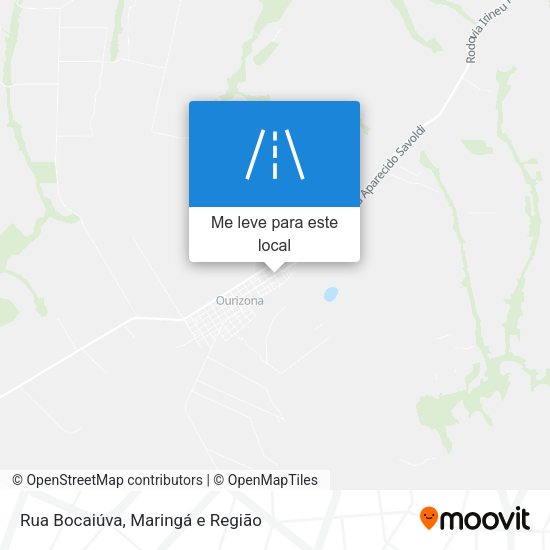 Rua Bocaiúva mapa