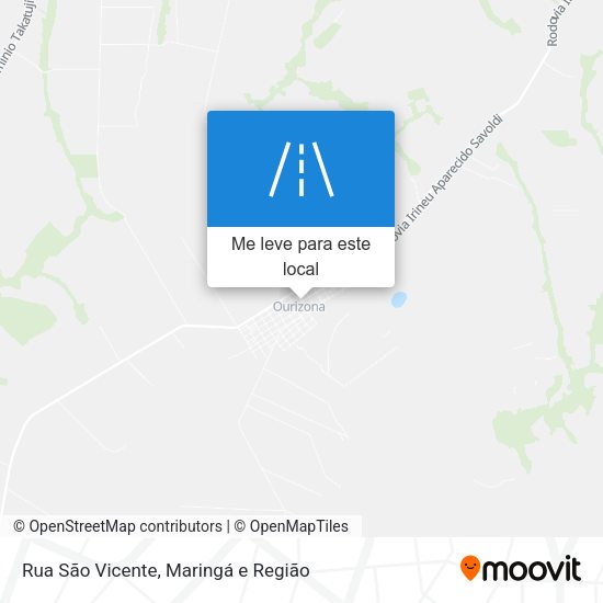 Rua São Vicente mapa
