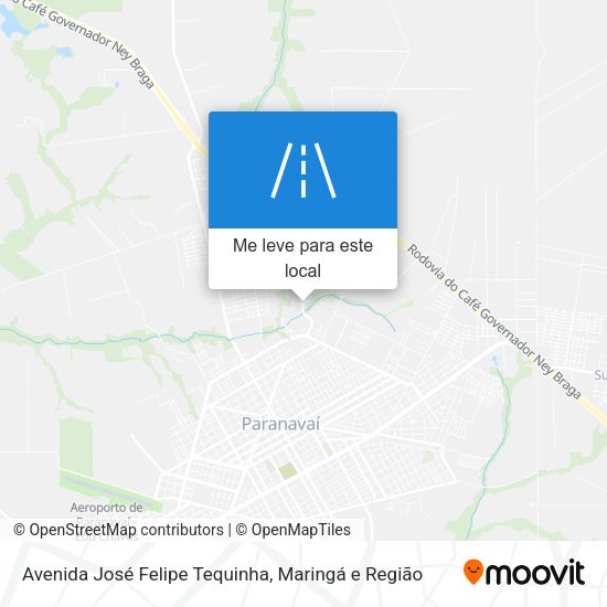 Avenida José Felipe Tequinha mapa