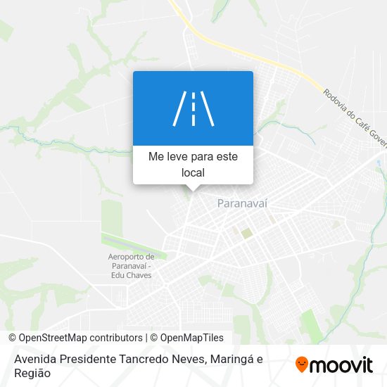 Avenida Presidente Tancredo Neves mapa