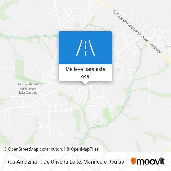 Rua Amazília F. De Oliveira Leite mapa