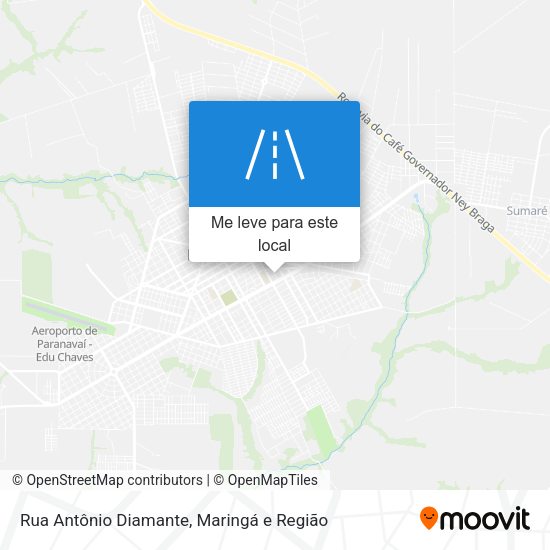 Rua Antônio Diamante mapa