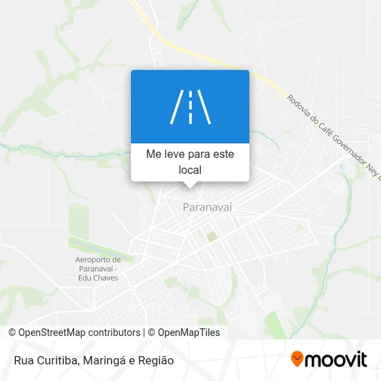 Rua Curitiba mapa