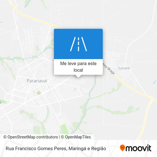 Rua Francisco Gomes Peres mapa