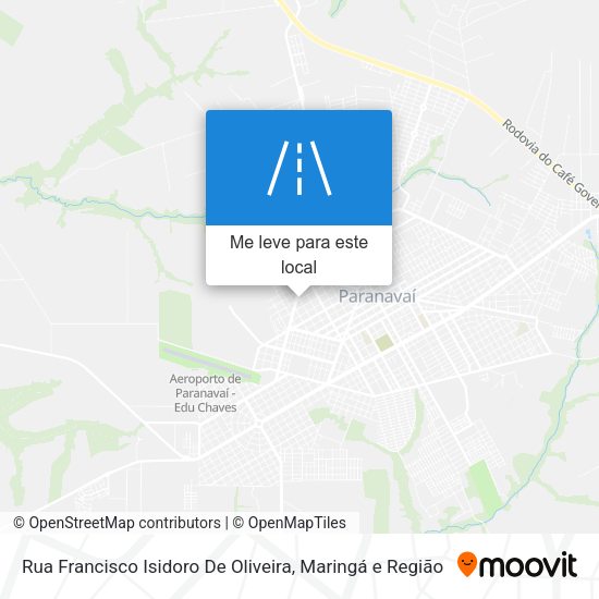 Rua Francisco Isidoro De Oliveira mapa