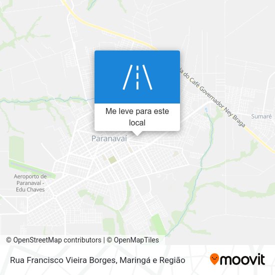 Rua Francisco Vieira Borges mapa