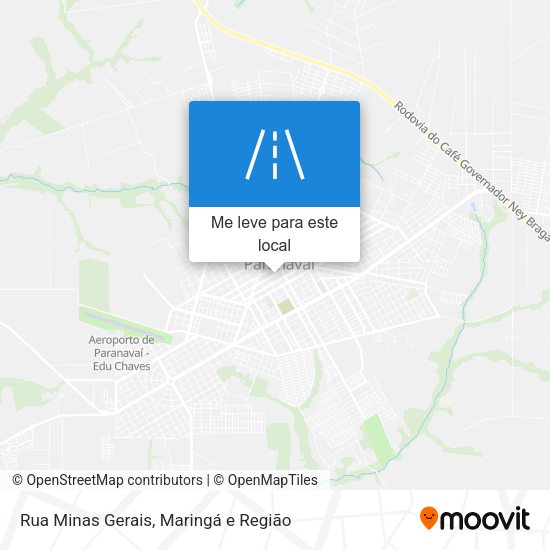 Rua Minas Gerais mapa