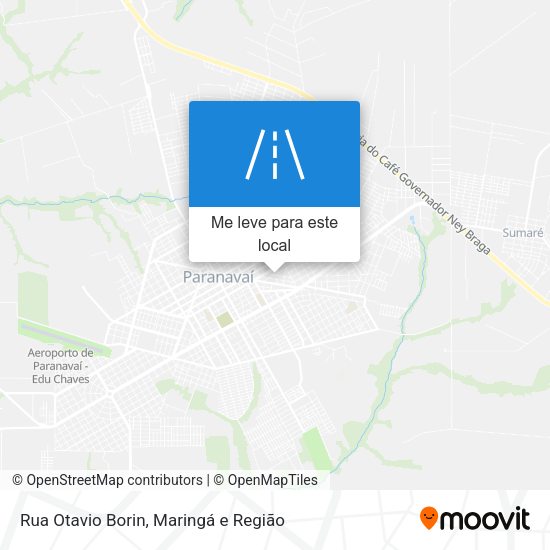 Rua Otavio Borin mapa