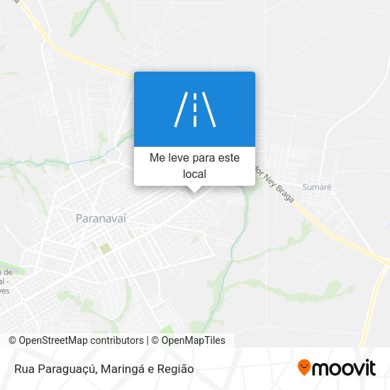 Rua Paraguaçú mapa