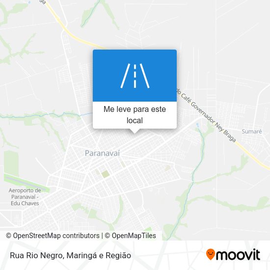 Rua Rio Negro mapa