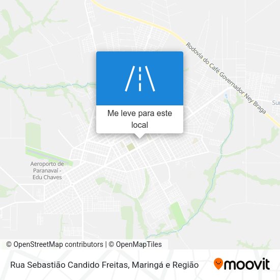Rua Sebastião Candido Freitas mapa