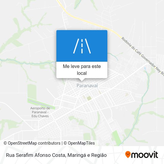 Rua Serafim Afonso Costa mapa