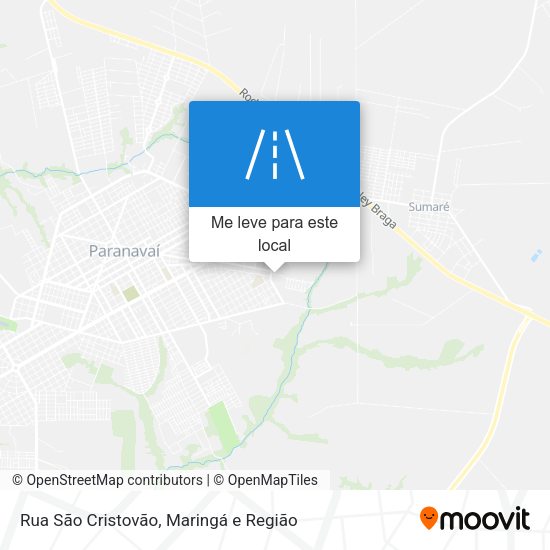 Rua São Cristovão mapa