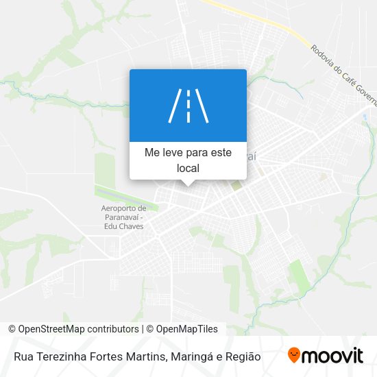 Rua Terezinha Fortes Martins mapa