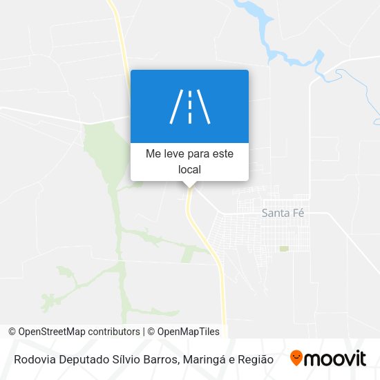 Rodovia Deputado Sílvio Barros mapa