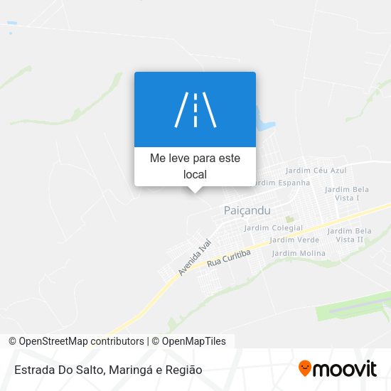 Estrada Do Salto mapa