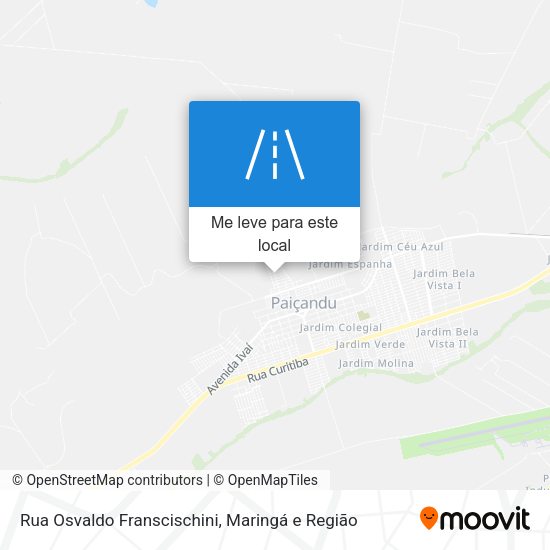 Rua Osvaldo Franscischini mapa