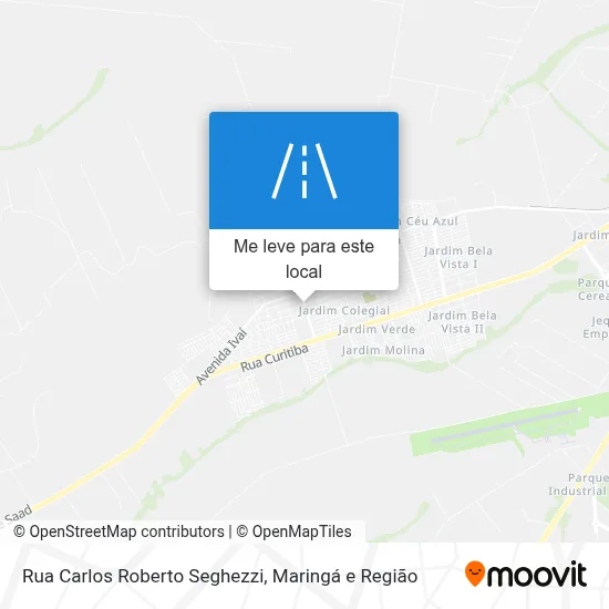Rua Carlos Roberto Seghezzi mapa