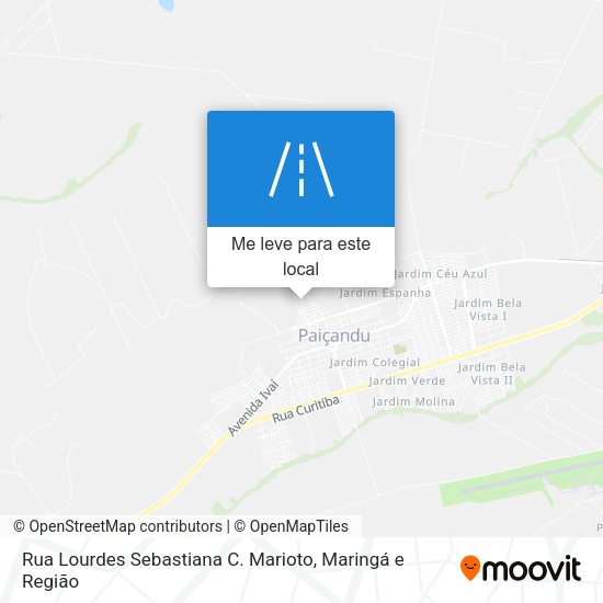 Rua Lourdes Sebastiana C. Marioto mapa
