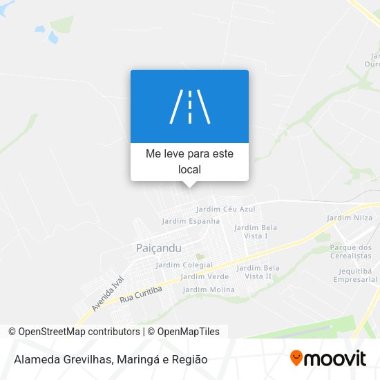 Alameda Grevilhas mapa