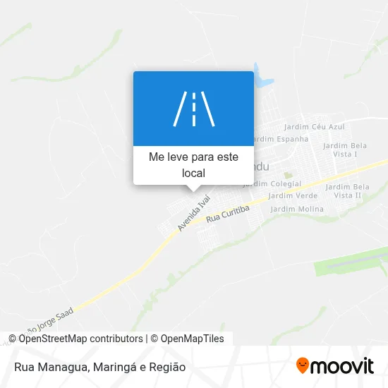 Rua Managua mapa