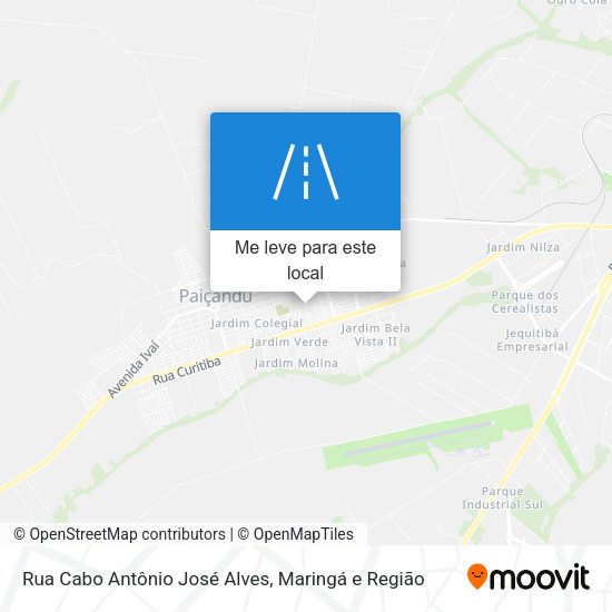 Rua Cabo Antônio José Alves mapa