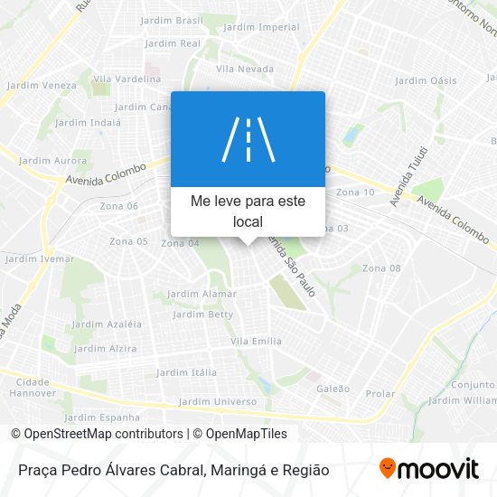 Praça Pedro Álvares Cabral mapa
