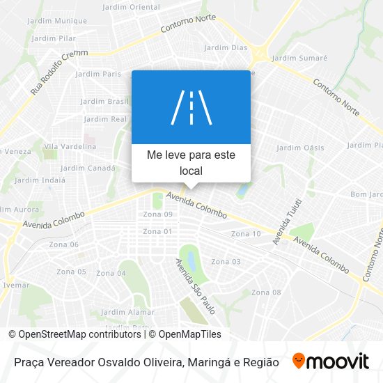 Praça Vereador Osvaldo Oliveira mapa