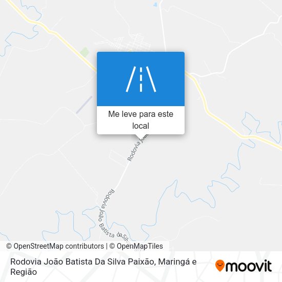 Rodovia João Batista Da Silva Paixão mapa
