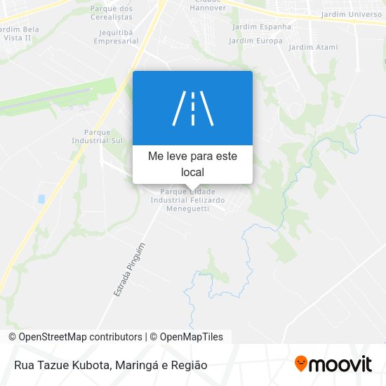 Rua Tazue Kubota mapa