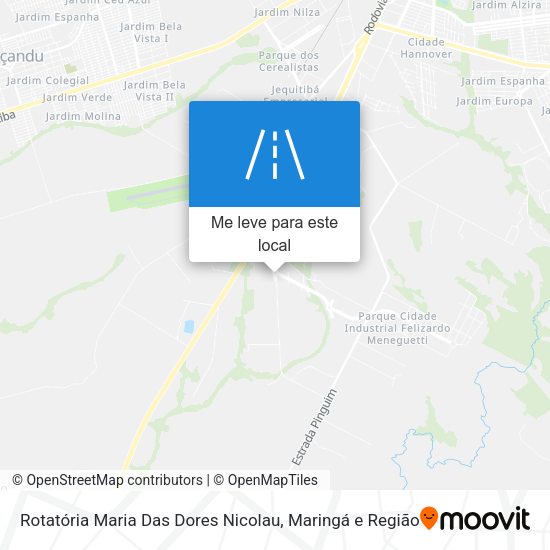 Rotatória Maria Das Dores Nicolau mapa